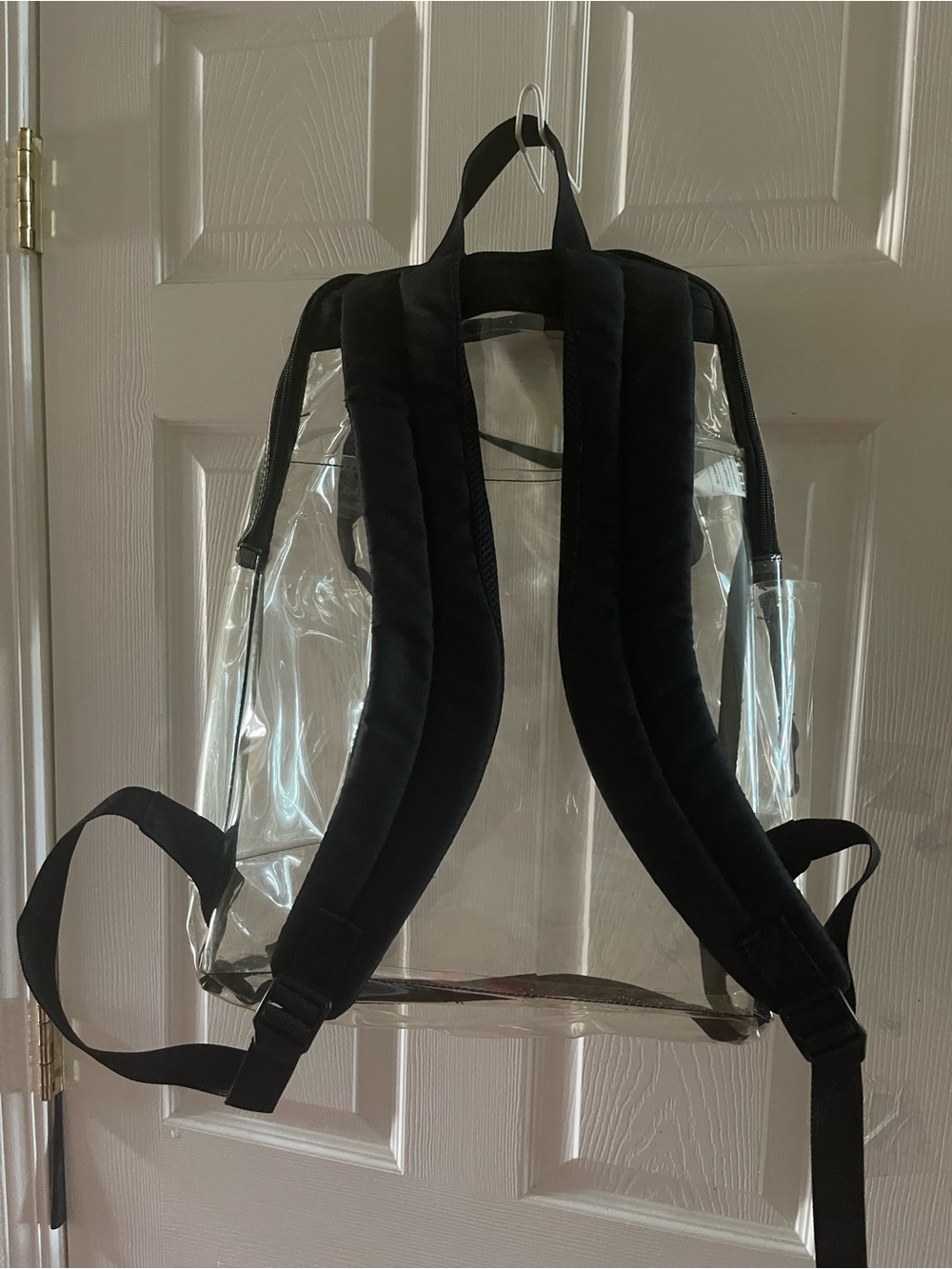 Nike Brasilia training transparent PVC Backpack with Black Trim and Logo - Picture 6 of 15